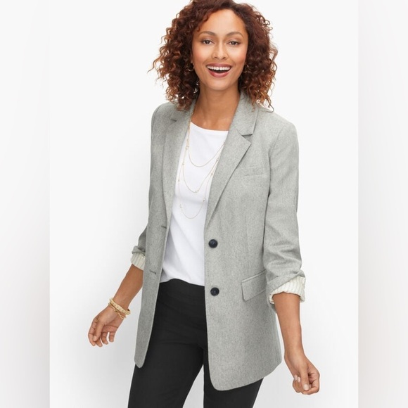 Talbots Jackets & Blazers - Talbots Light Gray Women's Blazer